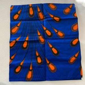 Blue & orange headwrap